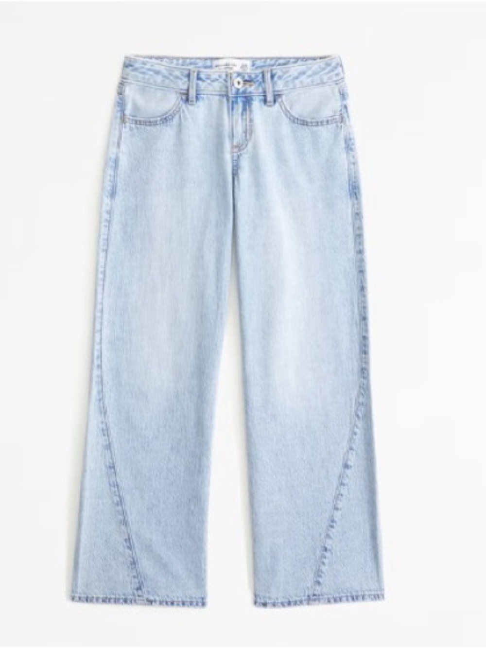 Light Wash Low Rise Baggy Jeans